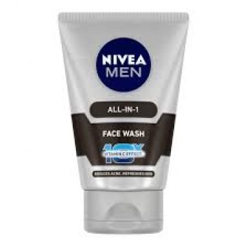 NIVEA MEN ALL IN 1 CHARCOAL FACE WASH 100GM